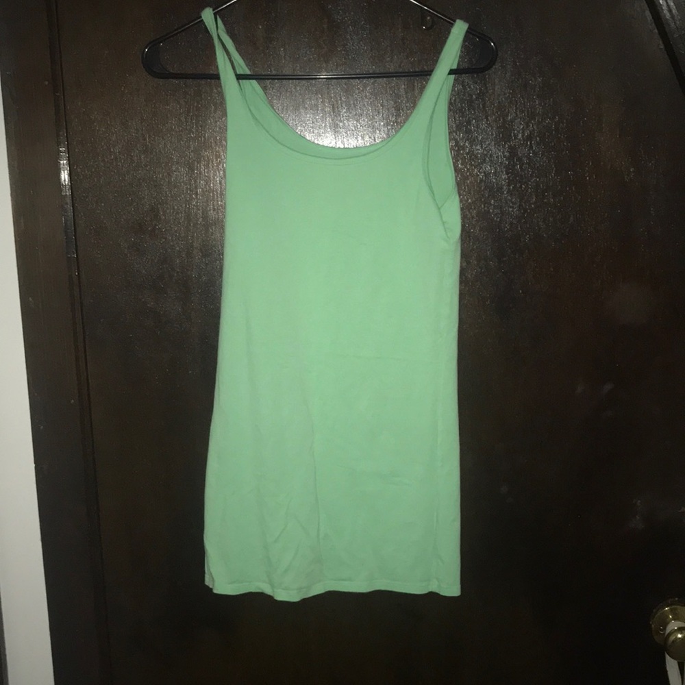 Double scoop neck long and lovely arie tank top